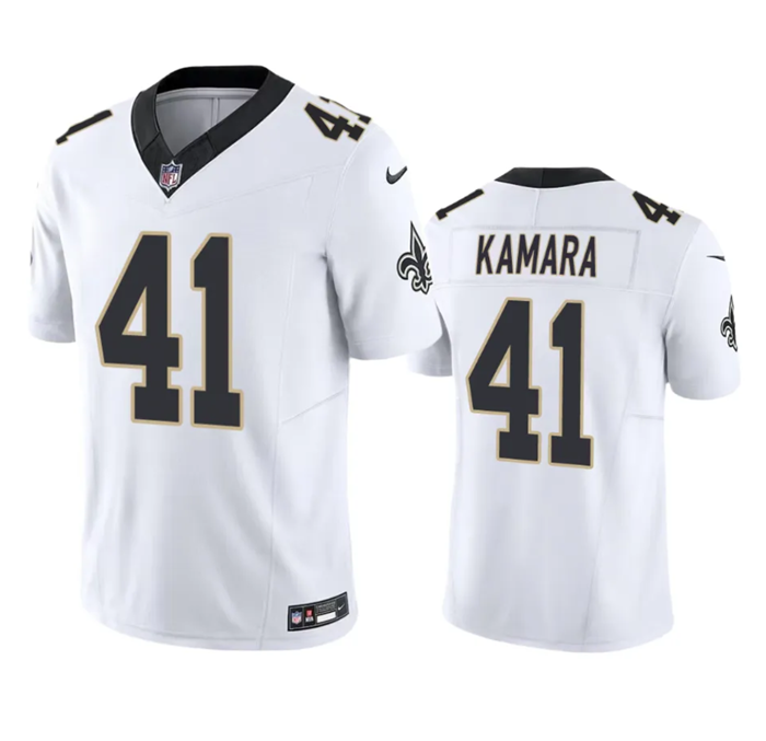 New Orleans Saints #41 Alvin Kamara White 2023 F.U.S.E. Vapor Untouchable Limited Stitched Jersey